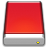 External Drive Red Icon 48x48 png